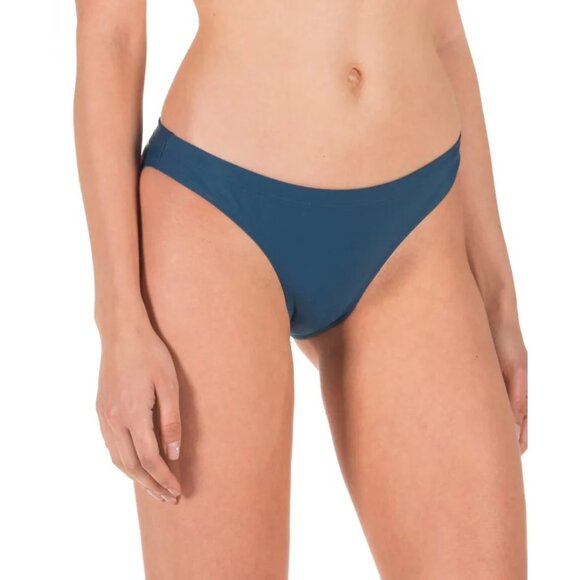 Adidas womens 42" Parley Beach Bikini 2-Piece Swimsuit Blue/Yellow DQ3174 - Picture 10 of 12